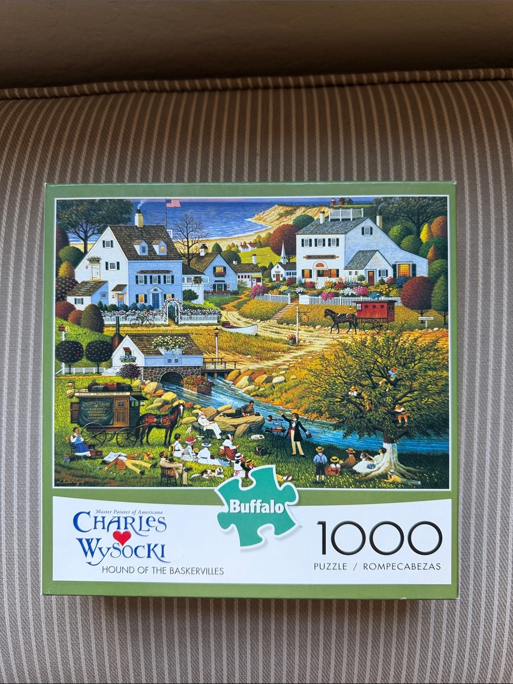 1000-Piece Country Village Puzzle - Charles Wysocki